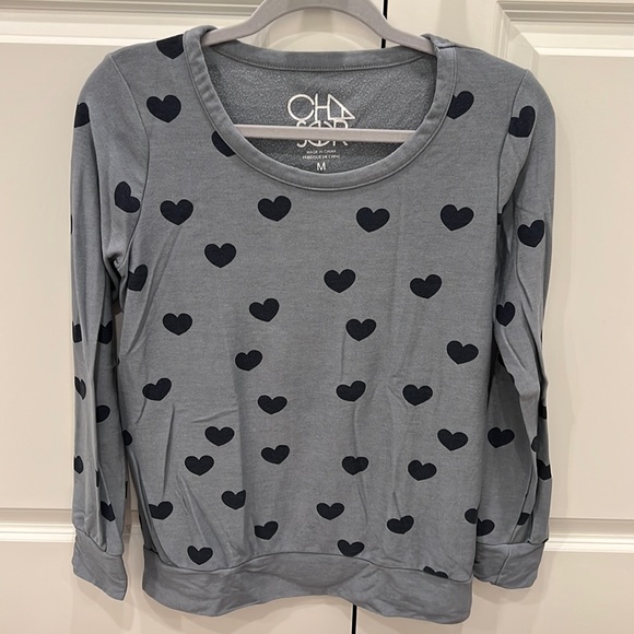 Chaser Tops - Chaser Womens’ Size Medium Hearts Sweatshirt